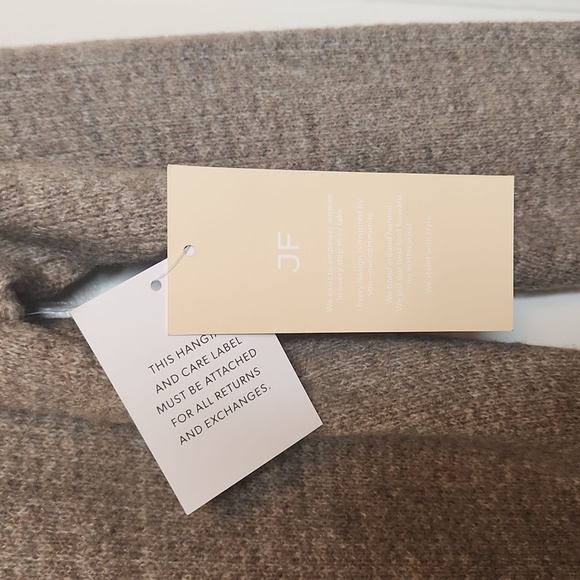 NWT JUSTFAB Women's Taupe/Tan Quarter Zip Sweater Midi Maxi Dress Size S - Picture 13 of 14